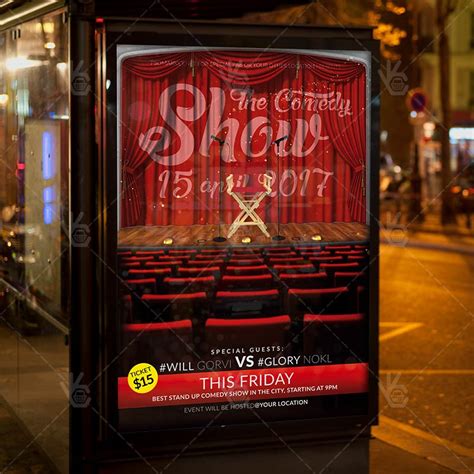 Comedy Show Premium Flyer Psd Template Psdmarket