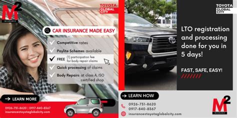 Insurance Welcome To Toyota Pasong Tamo