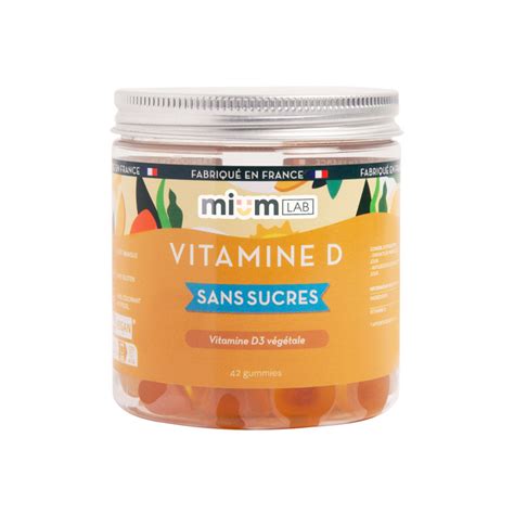 Mium Lab Vitamine D Sans Sucre Gummies