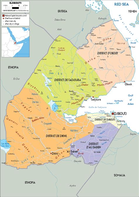 Large Size Political Map Of Djibouti Worldometer 9648 The Best Porn