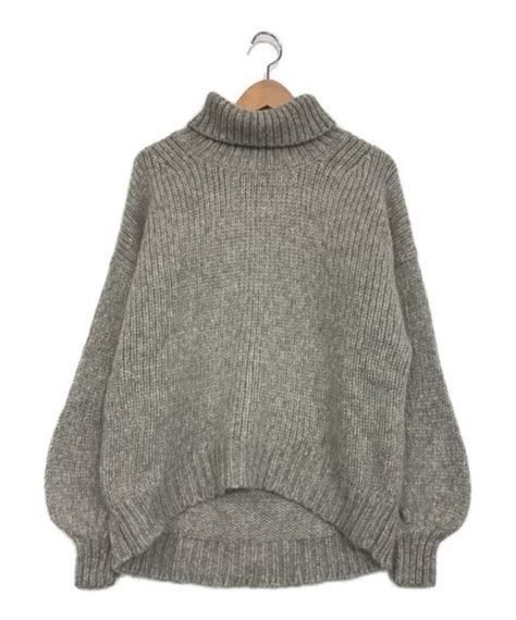 【中古・古着通販】deuxieme Classe ドゥーズィエム クラス Primitive Knit グレー サイズsize F