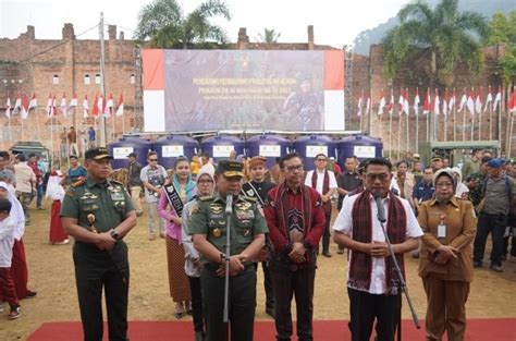 Peresmian Penggunaan Fasilitas Air Bersih Program Tni Manunggal Air Di