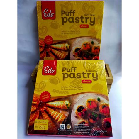 Jual PROMO Puff Pastry Sheet Edo 750 G Halal Free Bubble Wrap Dan Dus