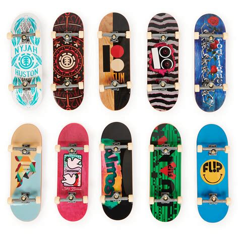 Buy Tech Deckdlx Pro 10 Pack Of Collectible Fingerboards For Skate