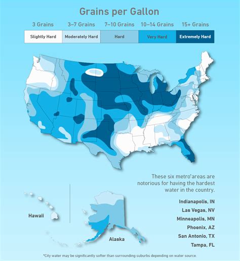 A Map Of Hard Water Across The Us