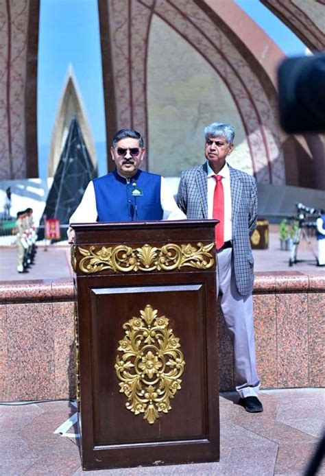 Caretaker Prime Minister Anwaar Ul Haq Kakar Addressing Media At A