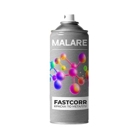 Аэрозольная краска для металла по ржавчине MALARE FastCorr для наружных ...