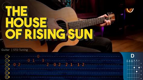The House Of The Rising Sun Easy Cover Guitar Tab Chords Super