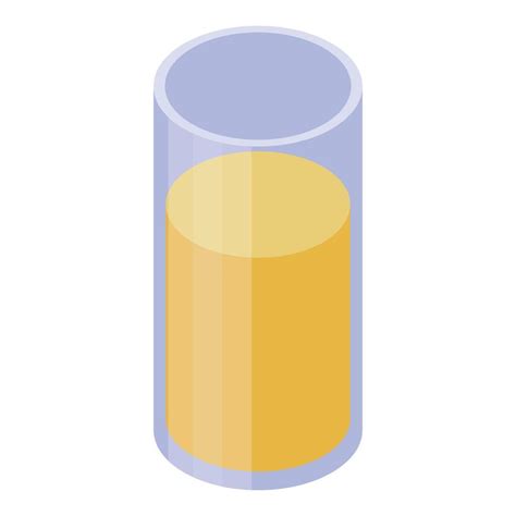 Orange Juice Glass Icon Isometric Style 15305222 Vector Art At Vecteezy