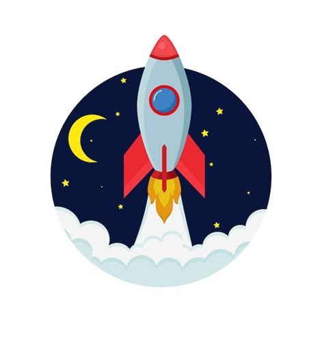 Premium Vector Rocket Ship In A Flat Stylevector Illustration With D