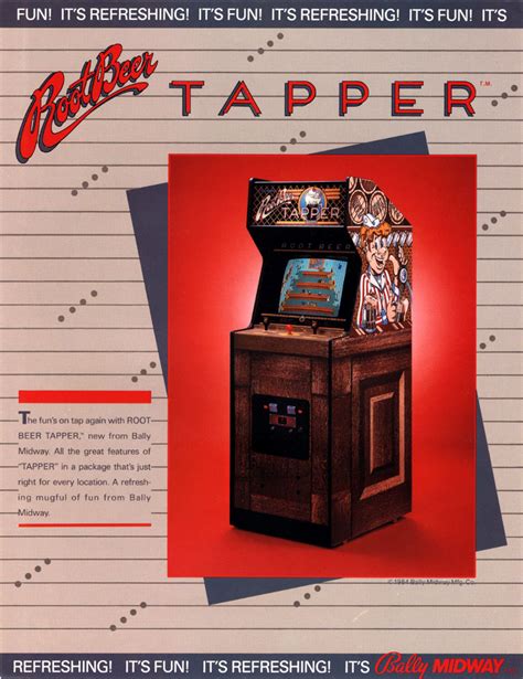 The Arcade Flyer Archive Video Game Flyers Root Beer Tapper Bally