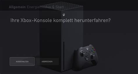 Xbox Series X S vollständig ausschalten und Strom sparen Tutonaut