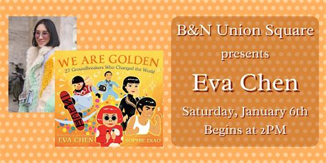 Eva Chen Celebrates We Are Golden At Bandn Union Square Barnes And Noble