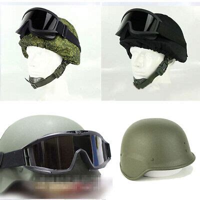 Tactical Russian 6b26 Helmet Cover & Goggles Cover & Steel Helmet | eBay