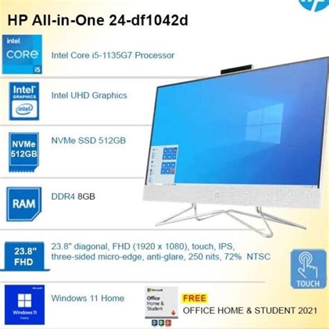 Promo HP All-in-One 24-df1042d i5-1135G7 8GB 512GB 23.8FHD Win11+OHS ...