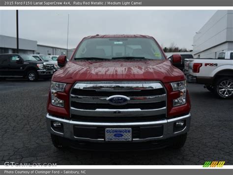 2015 Ford F150 Lariat Supercrew 4x4 In Ruby Red Metallic Photo No 100685924