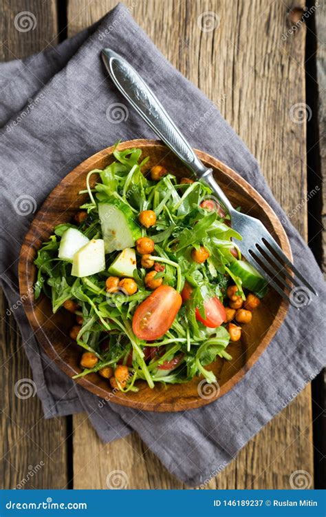 Salada Do Legume Fresco Gr Os De Bico Imagem De Stock Imagem De