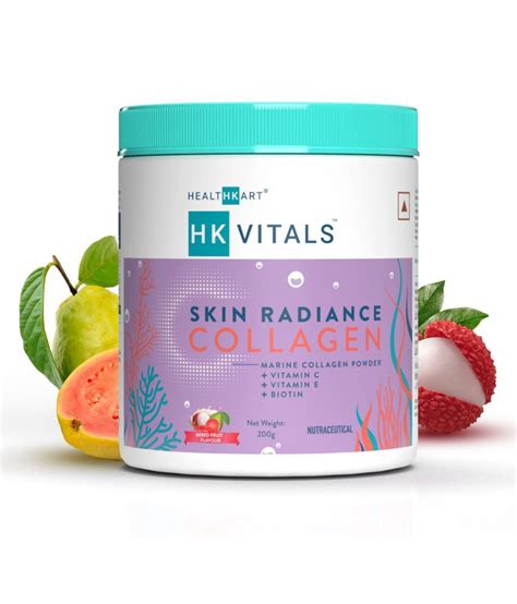 Healthkart Hk Vitals Skin Radiance Collagen Powder Marine Collagen Mixed Fruit 200 G Buy