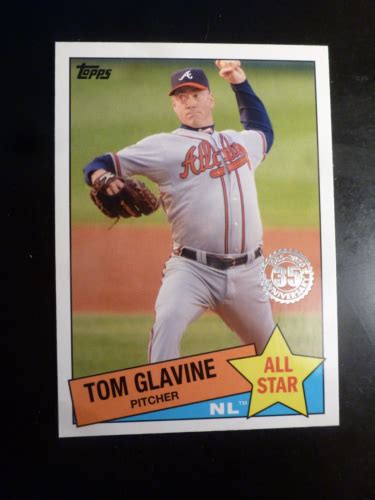 Topps Th Anniversary All Star Tom Glavine Hof As Atlanta