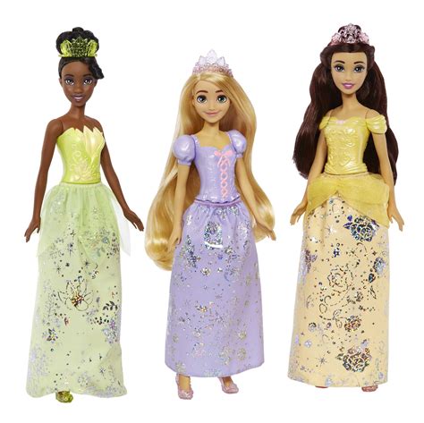 Disney Princess Toys, 7 Princess Dolls and Accessories, Gifts for Kids ...