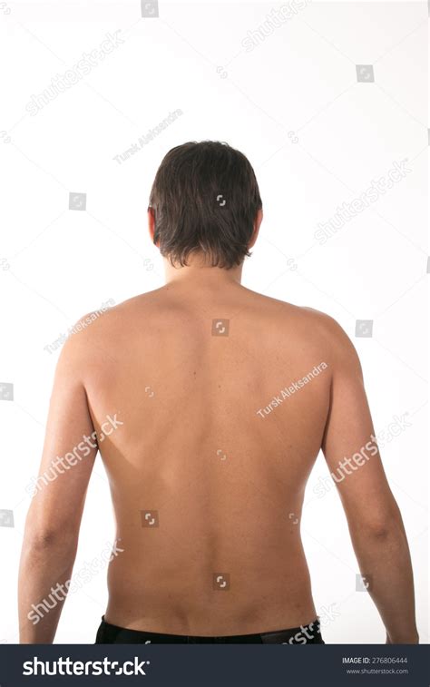 Nude Muscular Back Men On White Stock Photo 276806444 Shutterstock