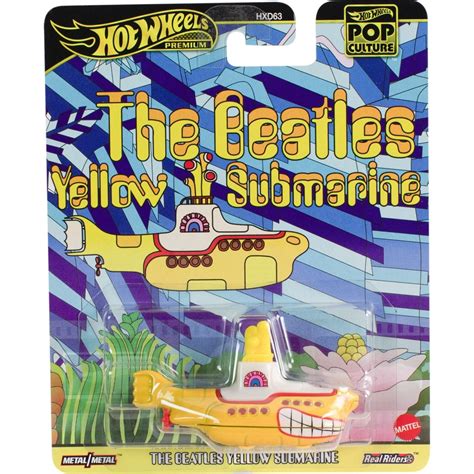 Mattel Hot Wheels Pop Culture The Beatles Yellow Submarine HXD JBL Toys Shop Gr
