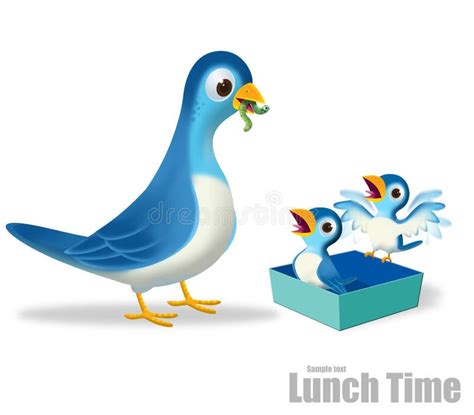 Lunch time stock illustration. Illustration of feeding - 15792806