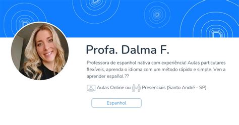 Dalma F Professora De Espanhol Nativa Profes