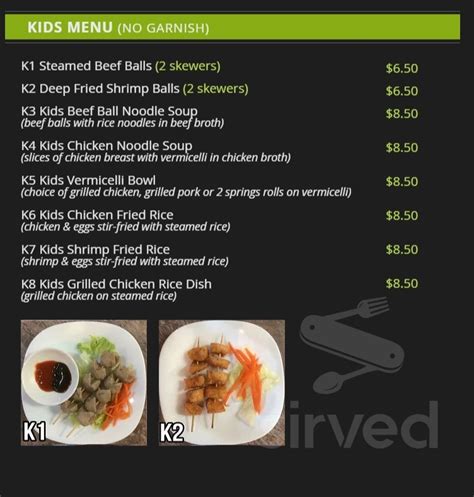 Pho Windsor Menu In Windsor Ontario Canada