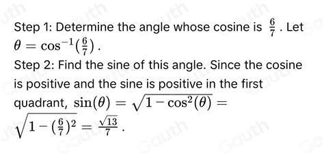 Solved: Find the exact value of the following expression (without a calculator): sin (cos^(-1 ...