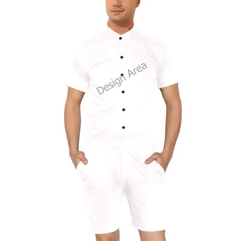 Mens Short Sleeve Jumpsuit
