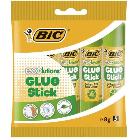 Bic Ecolutions Glue Sticks 8 G Pack Of 5 Bic