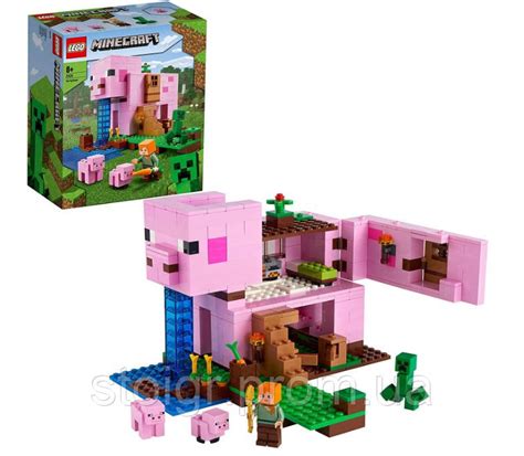Конструктор Лего Майнкрафт Будинок-свиня 21170 Lego Minecraft Pig House ...