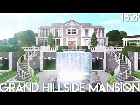 Bloxburg Grand Hillside Mansion Speed Build Artofit