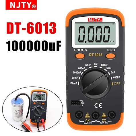 NJTY Digital Multimeter 6000 Count True Rms AC DC Voltage Current NCV