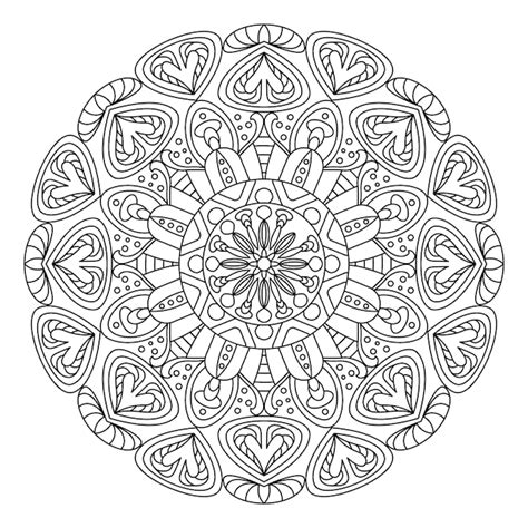 Premium Vector Vector Flower Mandala For Coloring Book