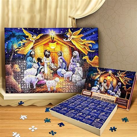 Nativity Advent Calendar 2024 Christmas Jigsaw Puzzle For Adults And