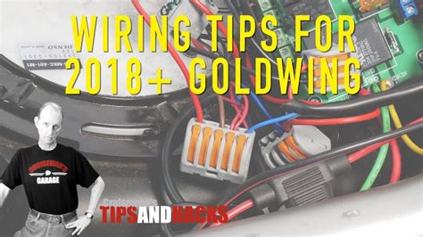 Goldwing Wiring Tips Youtube