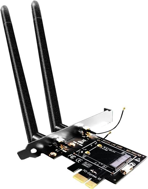 Amazon Glotrends Mini Pcie Wireless Pcie Adapter With Sma Antenna