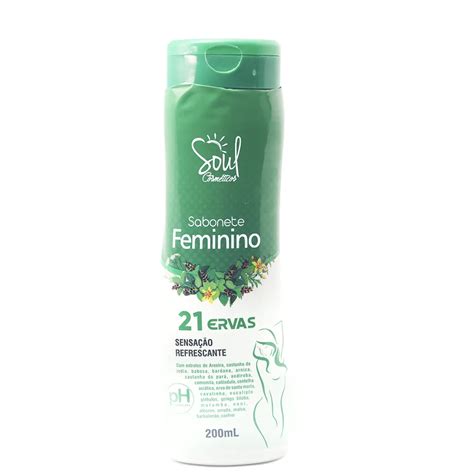 SABONETE INTIMO 21 ERVAS SOUL 200 ML Distribuidora Dos Cosmeticos