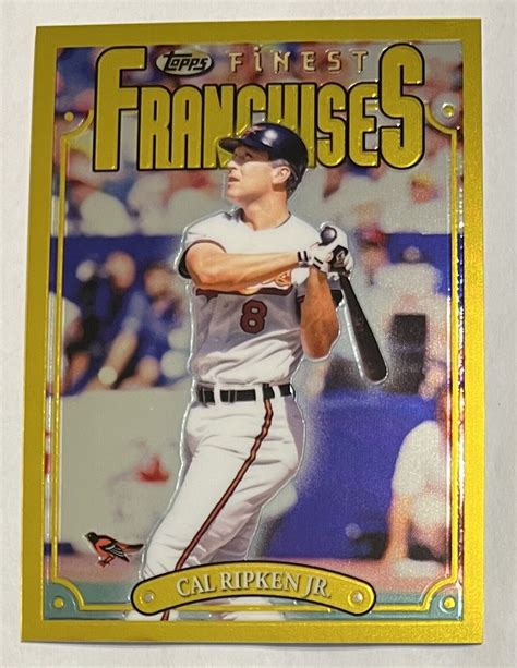 Cal Ripken Jr Topps Finest Flashbacks Franchises Rare Gold