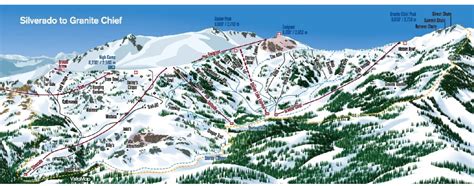 Squaw Valley Trail Map California Ski Resort Maps