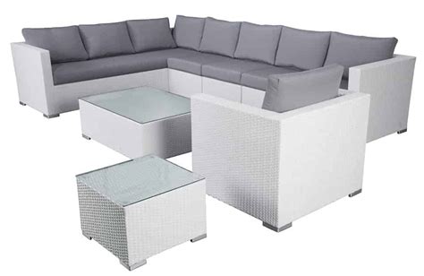 5pc Light Grey Wicker Set - FRESCO BASIC - Velago Patio Furniture