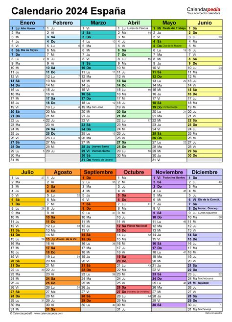 Calendario Excel Ricki Renate