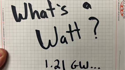 What is a watt?? - YouTube