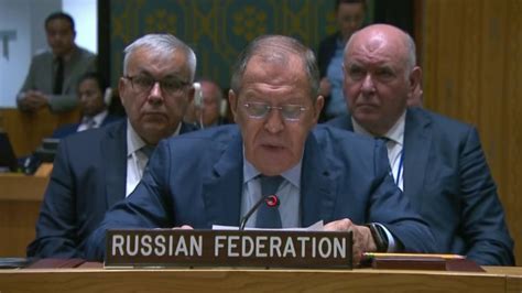 Lavrov Walks Out Of U N Security Council Meeting As West Confronts