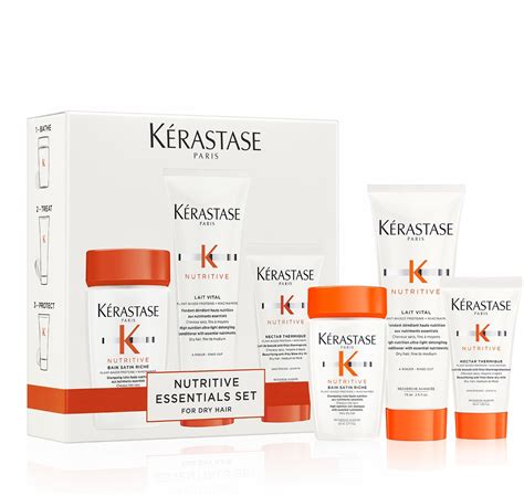 Kerastase Nutritive Discovery Set (shmp/80ml + h/fondant/75ml + h/milk ...
