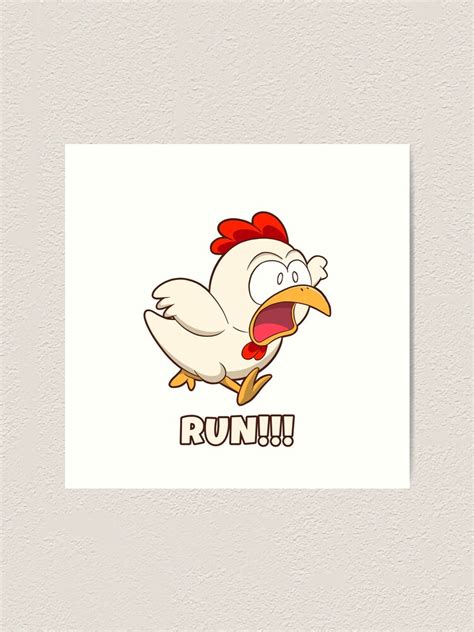 "Chicken Run Meme" Art Print for Sale by DynieKid | Redbubble