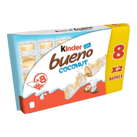 Kinder Kinder Bueno White Coco X8 312g 8 Pièces 312g Pas Cher Auchanfr