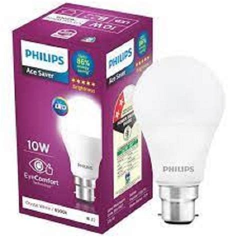 Philips 10 Watt Eye Comfort White Colour Round Shape Small Size Led